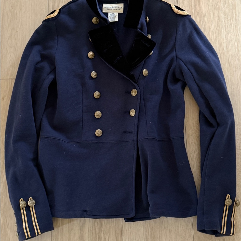 Ralph Lauren Dark Blue Blazer with Gold Buttons